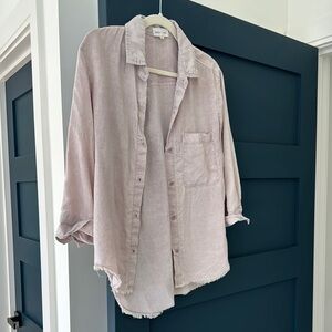 Bella Dahl Light Pink Button-Up Shirt